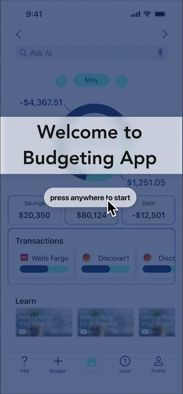Animated preview of the redesigned UI with clean iOS-style layout following the 60:30:10 color rule